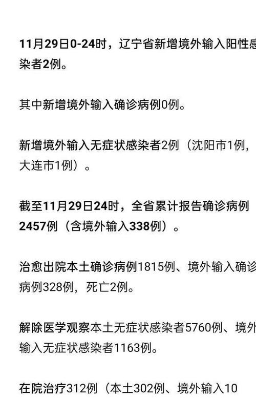 辽宁疫情最新情况更新,辽宁省疫情防控动态报告