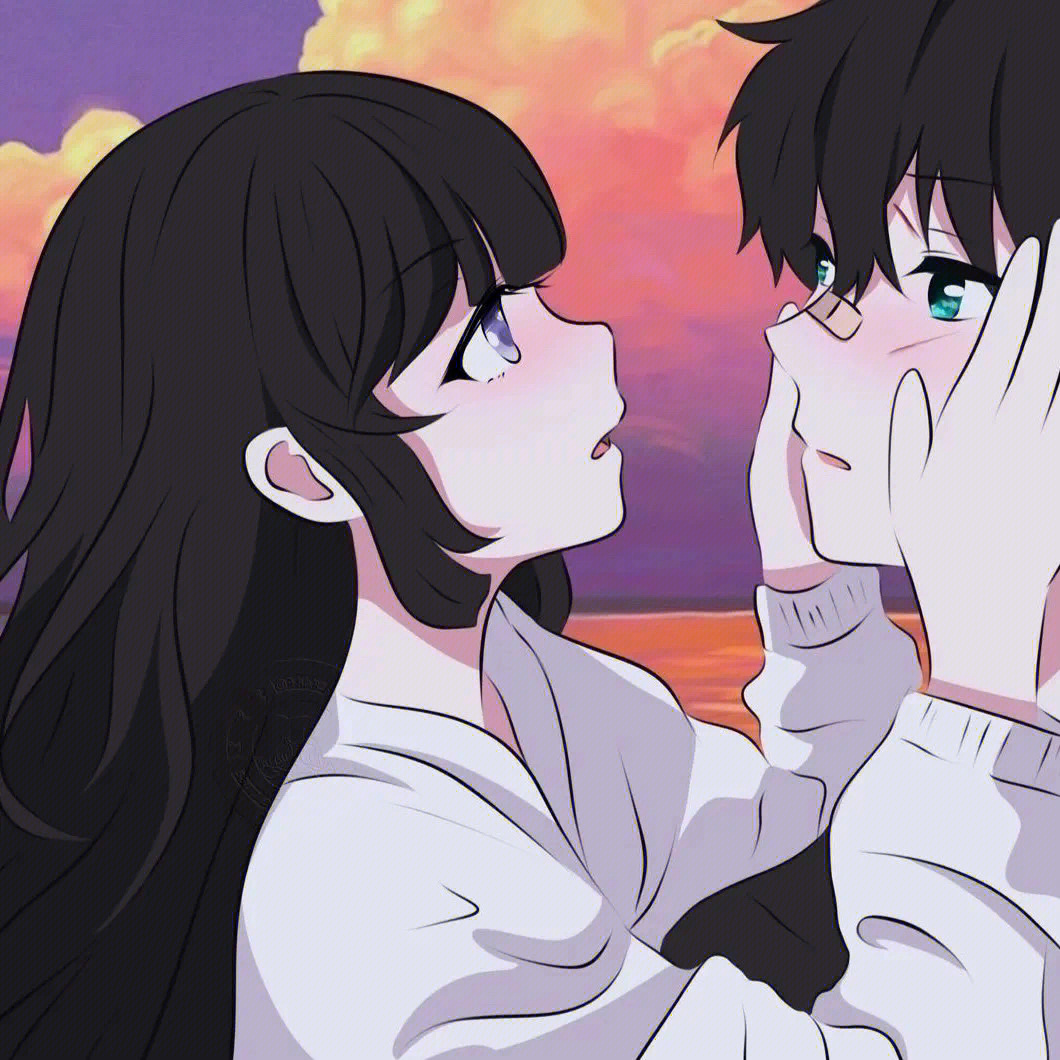 动漫情侣头像系列，励志学习之旅中的情感与成长之路