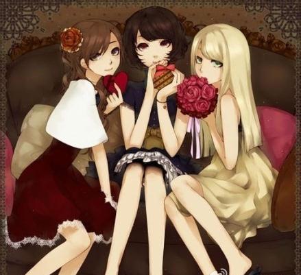 三人动漫头像,时空彩色记忆之旅